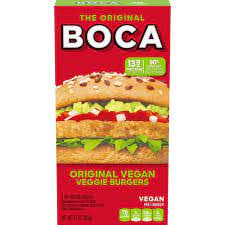 BOCA ORIGINAL VEGAN VEGGIE BURGERS 10 OZ