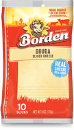 BORDEN GOUDA DELI SLICED CHEESE 10 CT 6 OZ