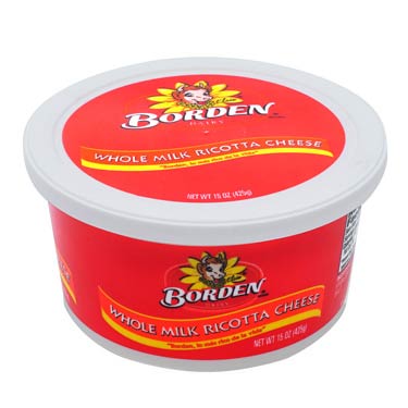 BORDEN RICOTTA CHEESE WHOLE MILK 15 oz