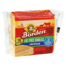 BORDEN FAT FREE SINGLES AMERICAN 12 oz
