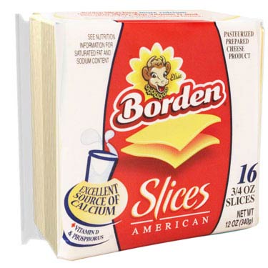 BORDEN SLICES AMERICAN 12 oz