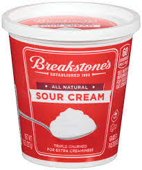 BREAKSTONE'S ALL NATURAL SOUR CREAM 8 OZ-