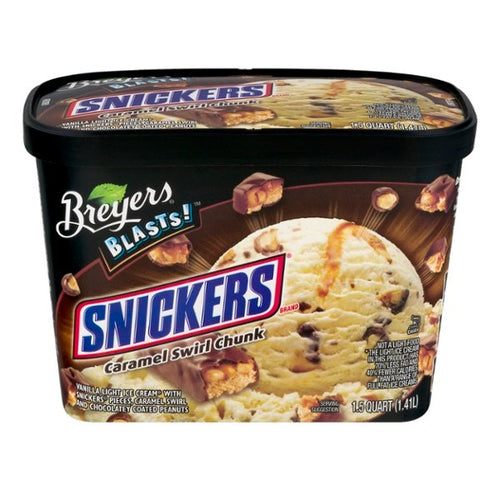 BREYERS SNICKERS ICE CREAM 48 OZ
