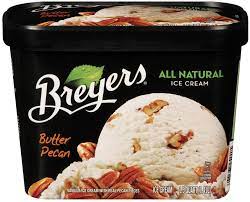 BREYERS ALL NATURAL BUTTER PECAN ICE CREAM 48 OZ