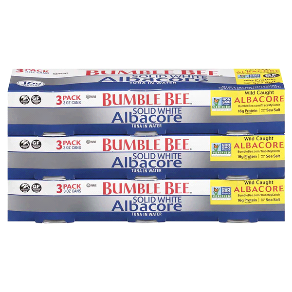 BUMBLE BEE SOLID WHITE ALBACORE IN WATER 3 PACK 3.0 OZ