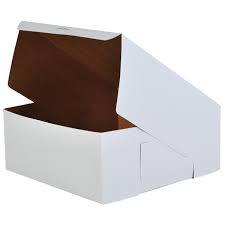 WHITE BAKERY BOX 12X12X6