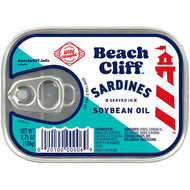 Beach Cliff Sardines Soybean Oil 3.75 oz