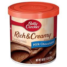 BETTY CROCKER RICH & CREAMY FROSTING MILK CHOCOLATE 16 OZ