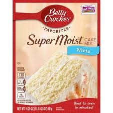 Betty Crocker White Supermoist  Mix, 16.25 Oz