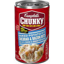 CAMPBELL'S CHUNKY BAKED POTATO WITH CHEDDAR & BACON BITS 18.8 OZ