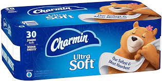 CHARMIN ULTRA SOFT TISSUE JUMBO ROLLS 30 EA