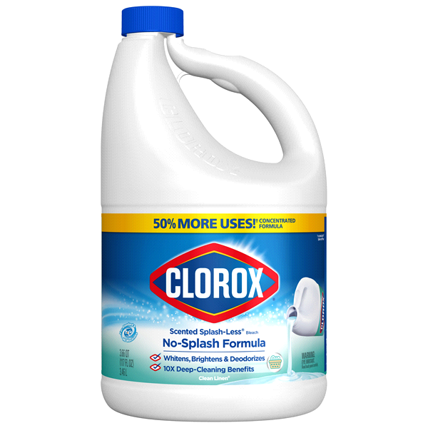 CLOROX BLEACH LIQUID DISINFECTANT CONCENTRATED 121 OZ 33% MORE DOSE