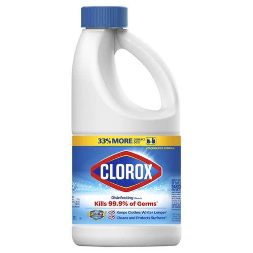 CLOROX BLEACH LIQUID DISINFECTANT CONCENTRATED 81 OZ 33% MORE DOSE