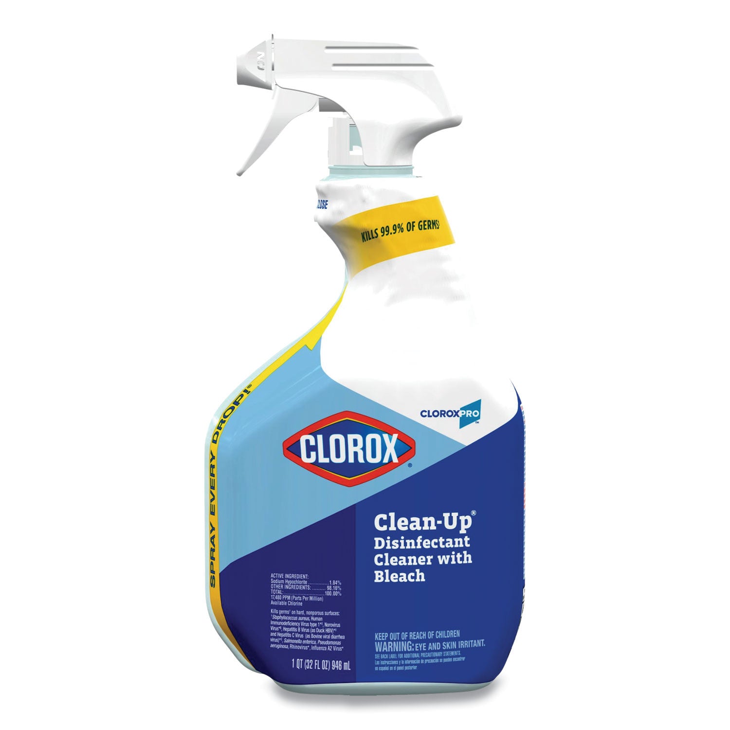 CLOROX CLEAN UP DISINFECTANT CLEANER WITH BLEACH, 32 OZ