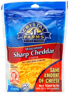 CRYSTAL FARMS WISCONSIN SHARP CHEDDAR 8 OZ