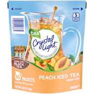 CRYSTAL LIGHT PEACH ICED TEA POWDERED DRINK MIX 4.55 OZ