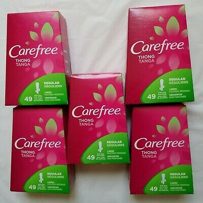 Carefree Thong Pantiliner Unscented 49 ct