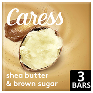 Caress Shea Butter and Brown Sugar Exfoliating Beauty Bar 3 ct