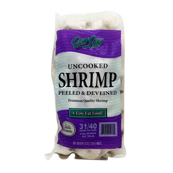 CENSEA RAW SHRIMP PEELED & DEVEINED 31/40 2LB