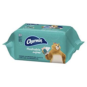 Charmin Flushable Wipes, 80 count