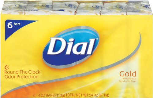DIAL GOLD ANTIBACTERIAL SOAP BAR 6 PACK