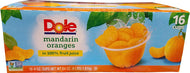 DOLE MANDARIN ORANGES CUP 4 OZ 16 COUNT