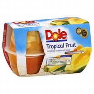 DOLE TROPICAL FRUIT CUP 4 OZ