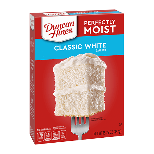 DUNCAN HINES CLASSIC WHITE CAKE MIX 15.25 OZ