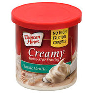 DUNCAN HINES CLASSIC VANILLA FROSTING 16 OZ