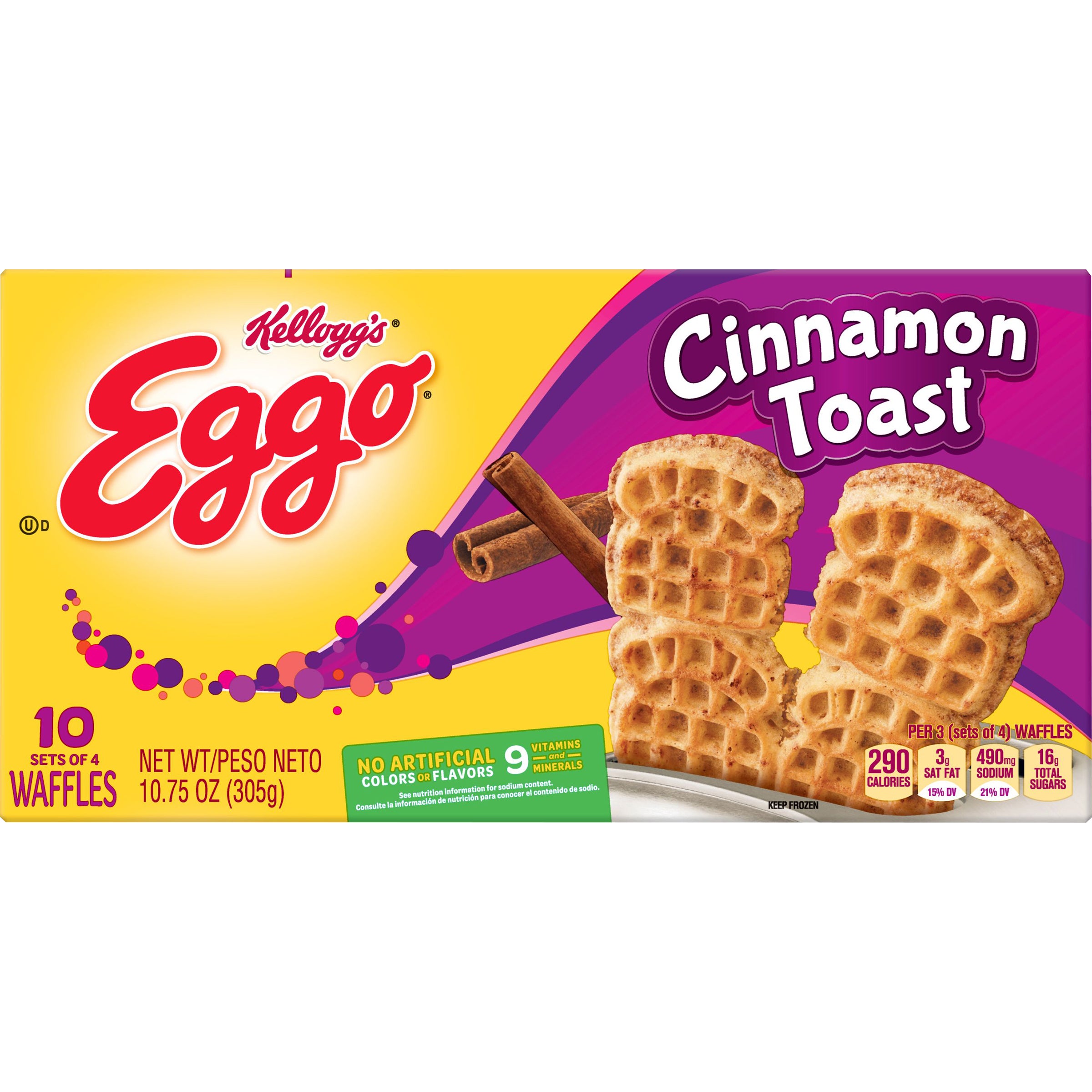 EGGO CINNAMON TOAST WAFFLES 10 OZ