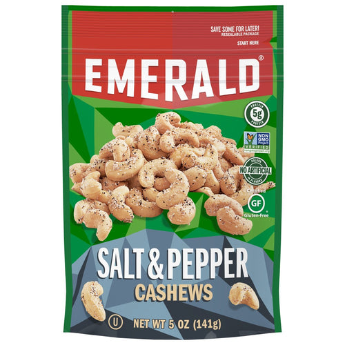 EMERALD SALT & PEPPER CASHEWS 5 OZ