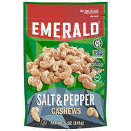 EMERALD SALT & PEPPER CASHEWS 5 OZ