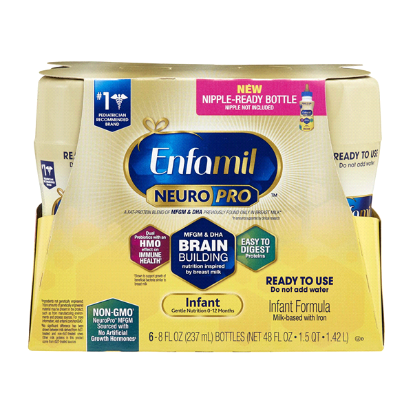 ENFAMIL NEURO PRO INFANT FORMULA 6 CT 8 FL OZ #ROCK VALUE PRODUCT ORDER BY TUESDAY APR 08 ARRIVING APR 16 FOR DELIVERY#