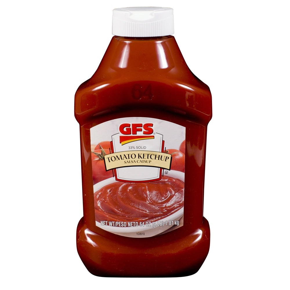GFS Ketchup, Squeeze Bottles, 64 Oz Bottle