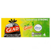 GLAD LARGE TRASH BAGS WITH GAIN & FEBREZE SCENT 6 CT (2 FREE BAGS)