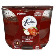 GLADE TRIPLE WICK APPLE CINNAMON 6.8 OZ 3CT
