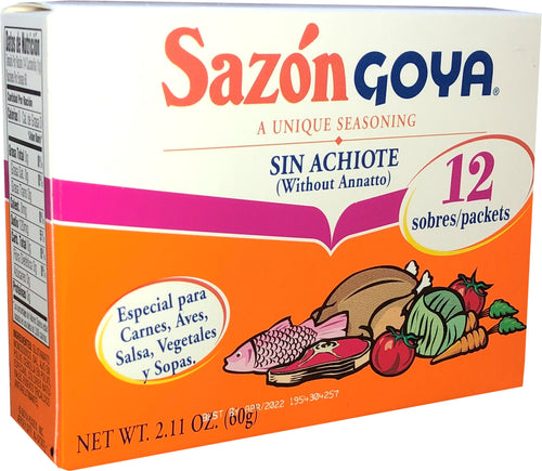 GOYA SAZON WITHOUT ANNATTO 12 CT