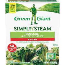 GREEN GIANT SIMPLY STEAM BROCCOLI & CHEESE SAUCE 22 OZ
