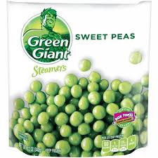 GREEN GIANT STEAMERS SWEET PEAS 10 OZ