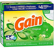 GAIN ULTRA POWDER ORIGINAL SCENT 45 OZ 40LD