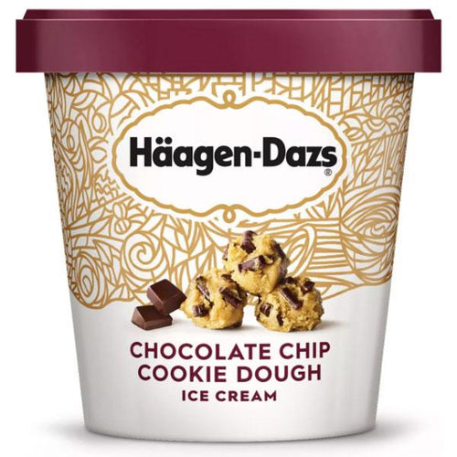 HAAGEN DAZS CHOCOLATE CHIP COOKIE DOUGH ICE CREAM 14 OZ