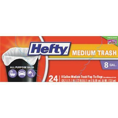 HEFTY 8 GAL MEDIUM TRASH BAG 24 EA