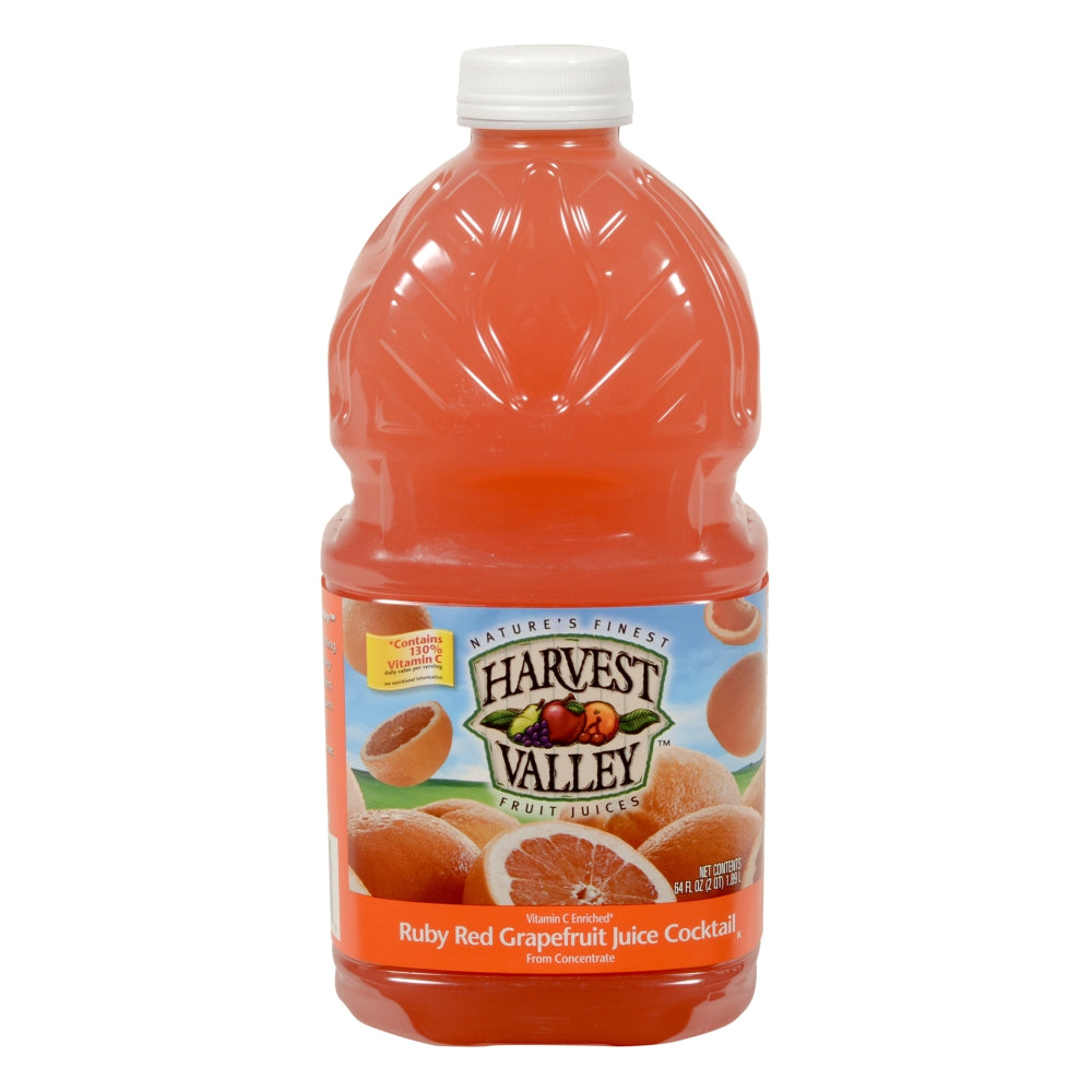 Harvest Valley 30% Ruby Red Grapefruit Juice Cocktail, 64 Fl Oz