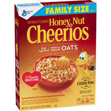 Honey Nut Cheerios, Gluten Free, Cereal, Family Size, 19.5 oz