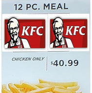 KFC 12 PIECE MEAL MIXED ORIGINAL & SPICY (CHICKEN ONLY)