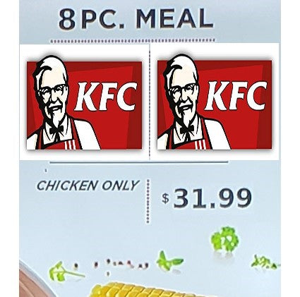 KFC 8 PIECE MEAL MIXED ORIGINAL & SPICY (CHICKEN ONLY)