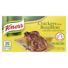 KNORR CHICKEN FLAVORED BOUILLON 6 LARGE CUBES 2.5 OZ