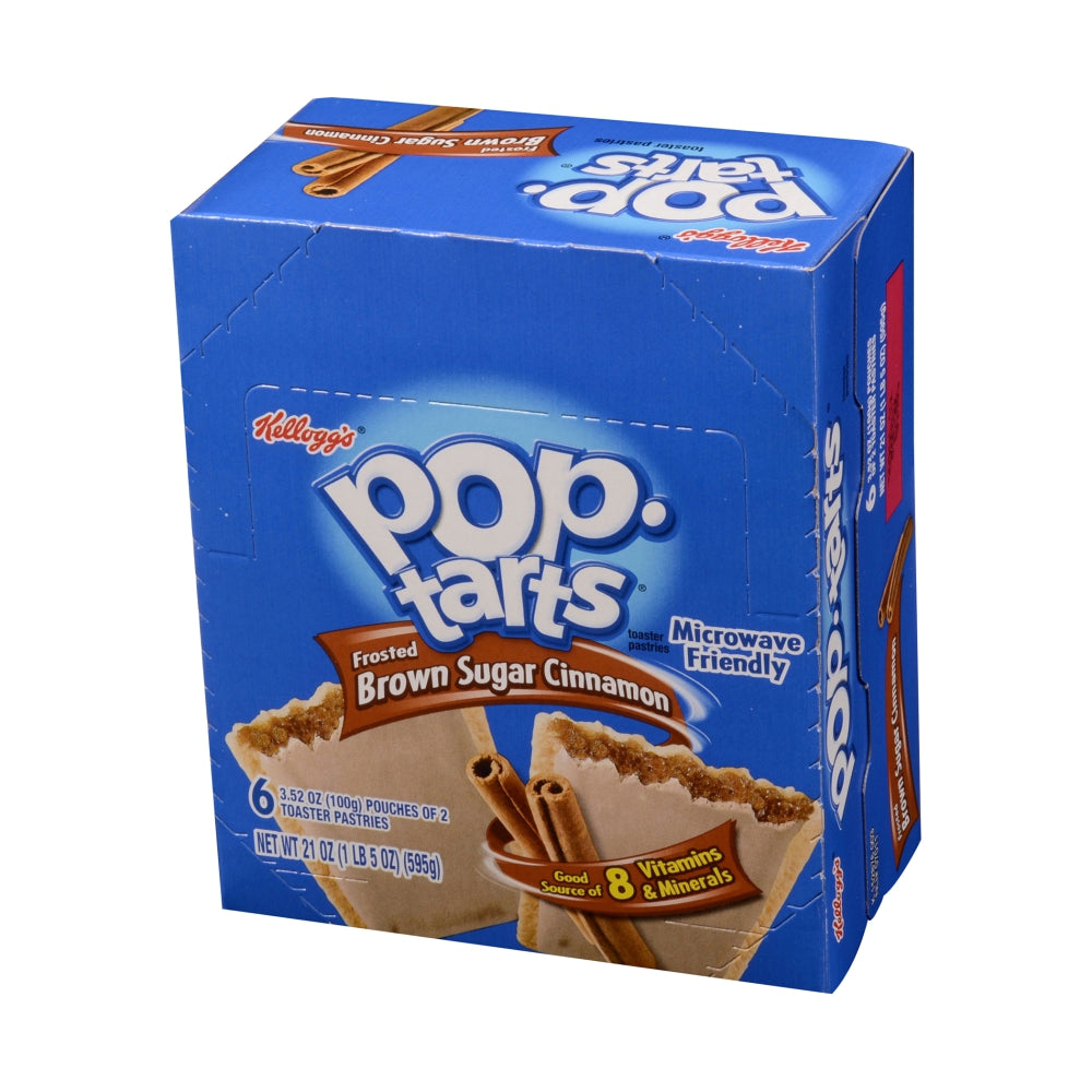 Kellogg's Pop-Tart Frosted Brown Sugar Pastry, 2 Individually Wrapped, 6 Pk, 12Case