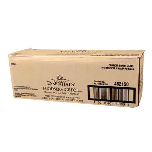 Kitchen Essentials 12 Inch Standard Foil Roll, in Cutter Box, 1000 Ft Roll