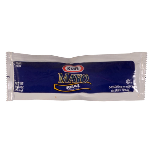 Kraft Packets Real Mayonnaise, 0.44 Oz 200 Case